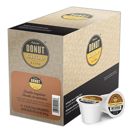 Authentic Donut Shop Blend Vanilla Hazelnut, Single Serve Cup, PK96 PK SNDO2205